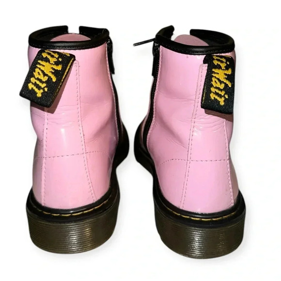 Dr. Martens gir’s 1460 pink ankle patent leather Boot Size 4M - Picture 7 of 11
